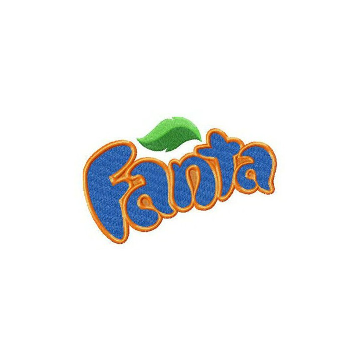 Fanta alternative logo embroidery design - Embroidery Design