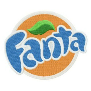 Fanta logo embroidery design - Embroidery Design
