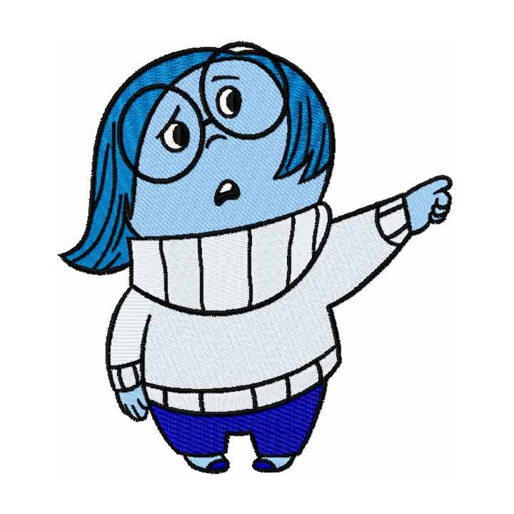Sadness embroidery design - Embroidery Design