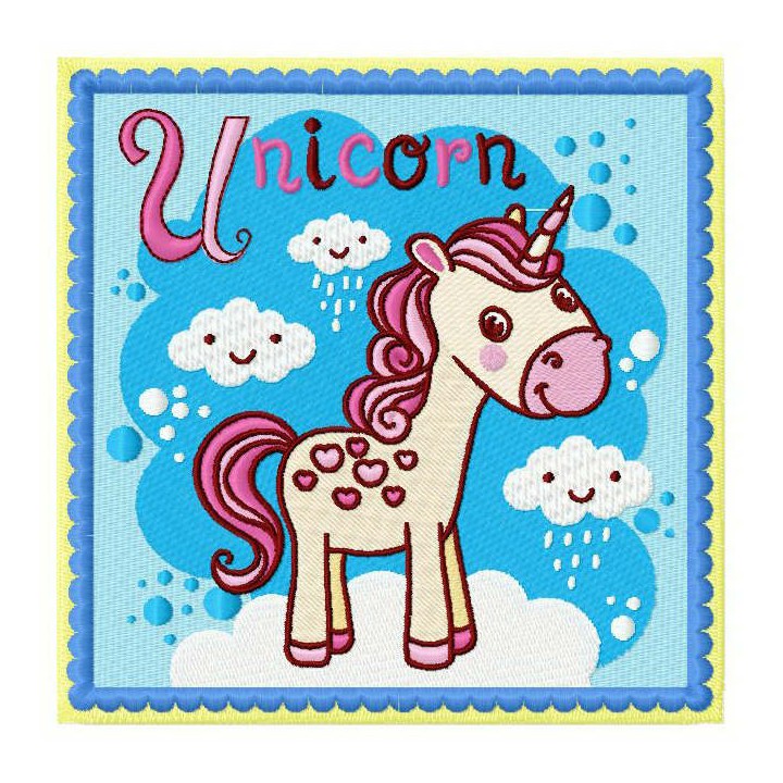 Unicorn 3 embroidery design - Embroidery Design