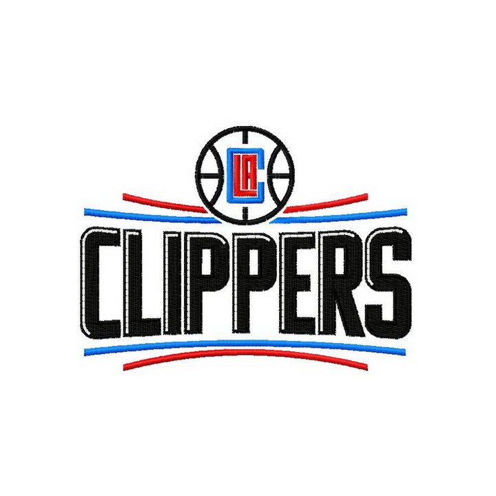 Los Angeles Clippers logo 2 embroidery design - Embroidery Design