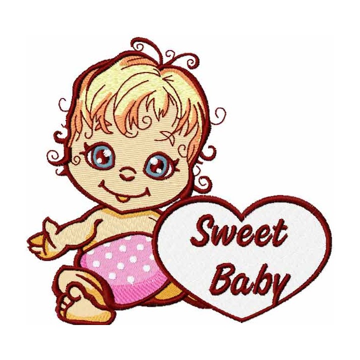 Sweet Baby embroidery design - Embroidery Design