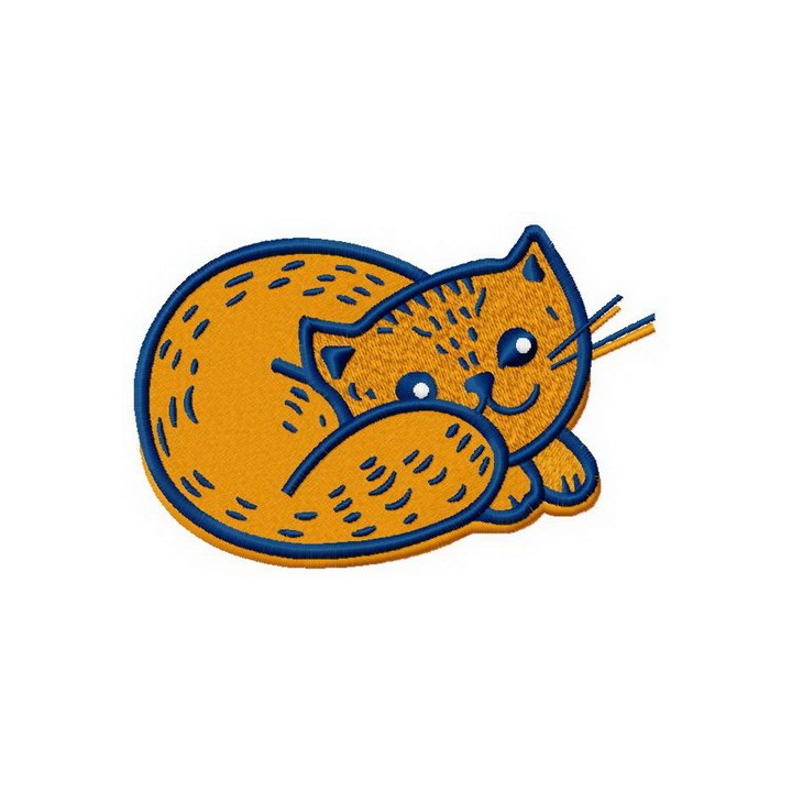 My little cat embroidery design - Embroidery Design
