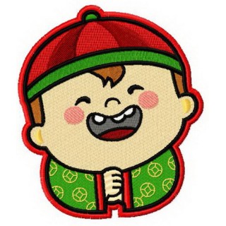 Chinese boy embroidery design - Embroidery Design