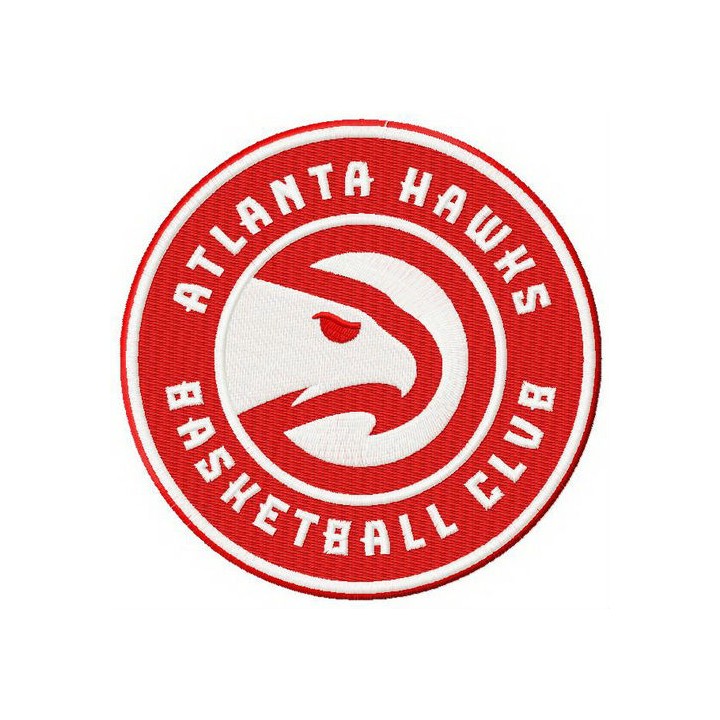 Atlanta Hawks basketball club logo embroidery design - Embroidery Design