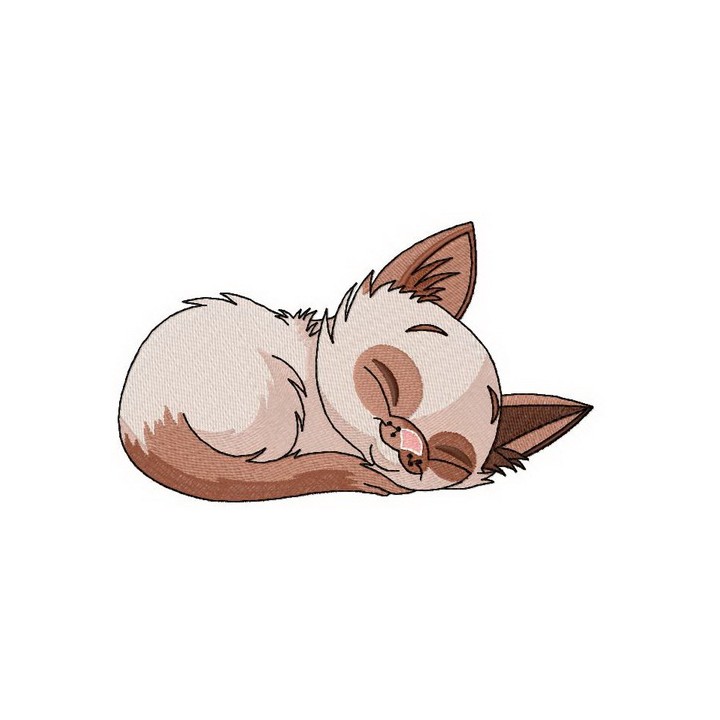 Cat's dreams embroidery design - Embroidery Design