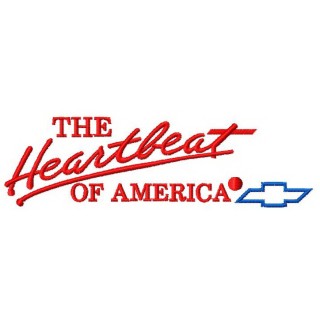 The heartbeat of America embroidery design - Embroidery Design
