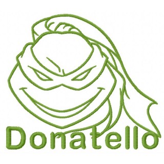 Donatello sketch embroidery design - Embroidery Design