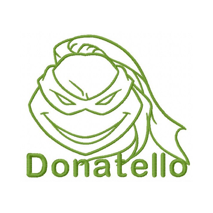 Donatello sketch embroidery design - Embroidery Design
