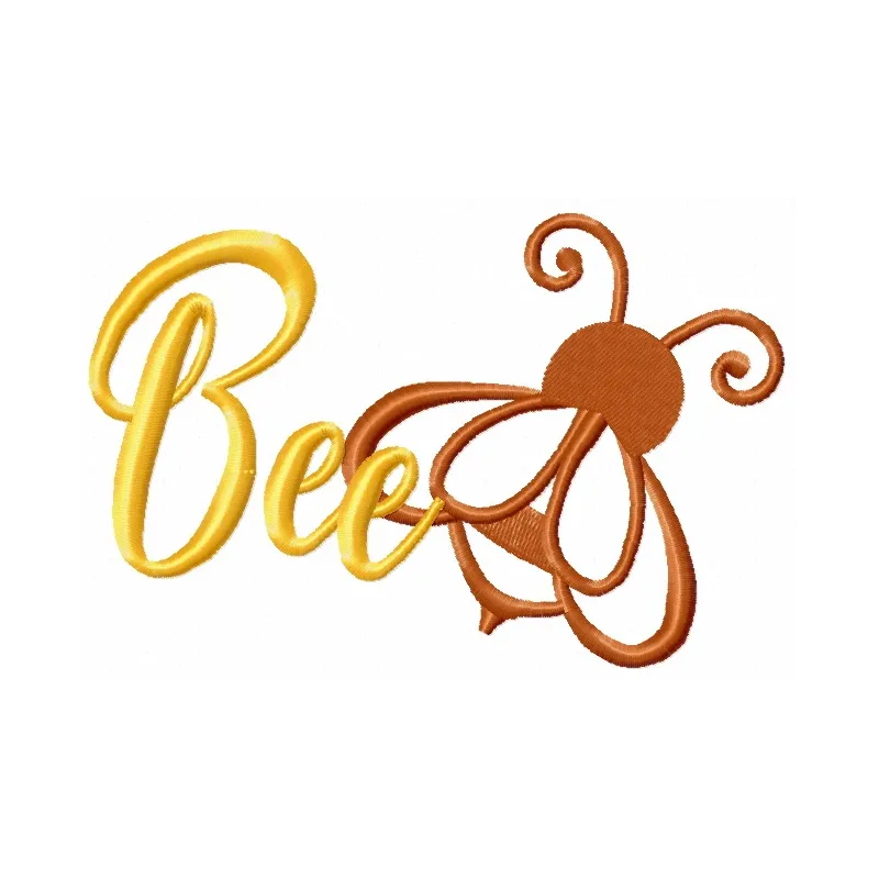 Preview of a simple bee embroidery design featuring a charming bee motif, perfect for various stitching projects.