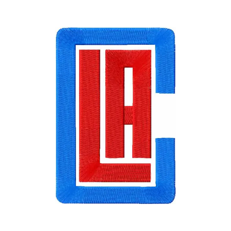 Los Angeles Clippers 2015 embroidery design featuring the team's logo, perfect for sports-themed projects.