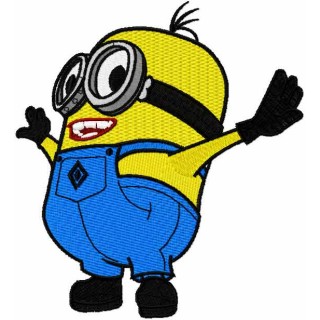 Very happy minion embroidery design - Embroidery Design