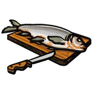 Fresh fish 2 embroidery design - Embroidery Design