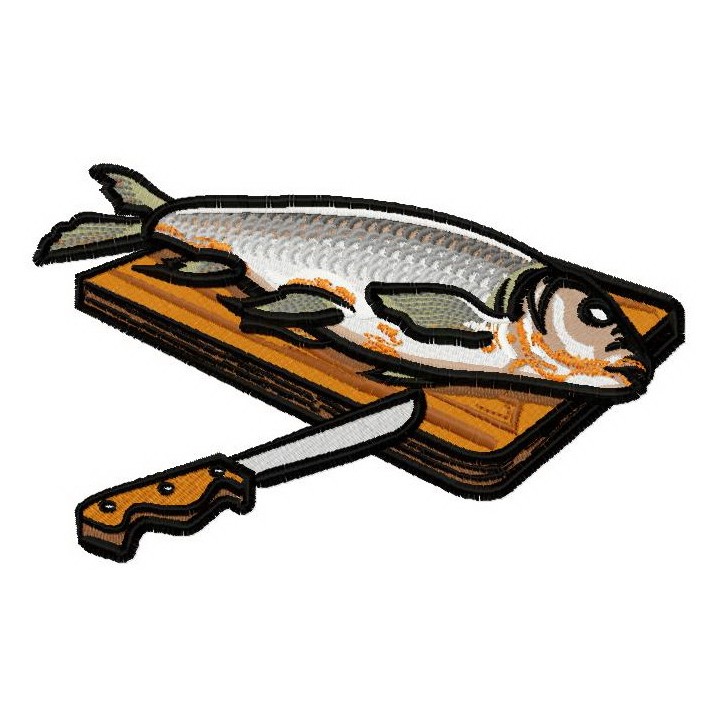 Fresh fish 2 embroidery design - Embroidery Design