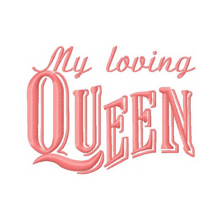 My loving queen embroidery design - Embroidery Design