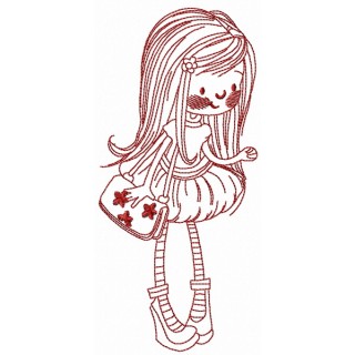 First date one color embroidery design - Embroidery Design