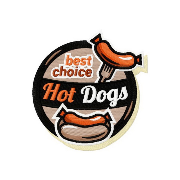 Best choise hot dogs embroidery design - Embroidery Design