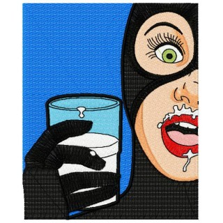 Wow! Milk! embroidery design - Embroidery Design