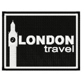 London travel embroidery design - Embroidery Design