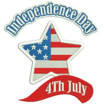 Preview of Independence Day 2 embroidery design featuring festive motifs for patriotic stitching projects.
