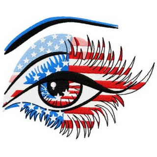 American eye embroidery design - Embroidery Design