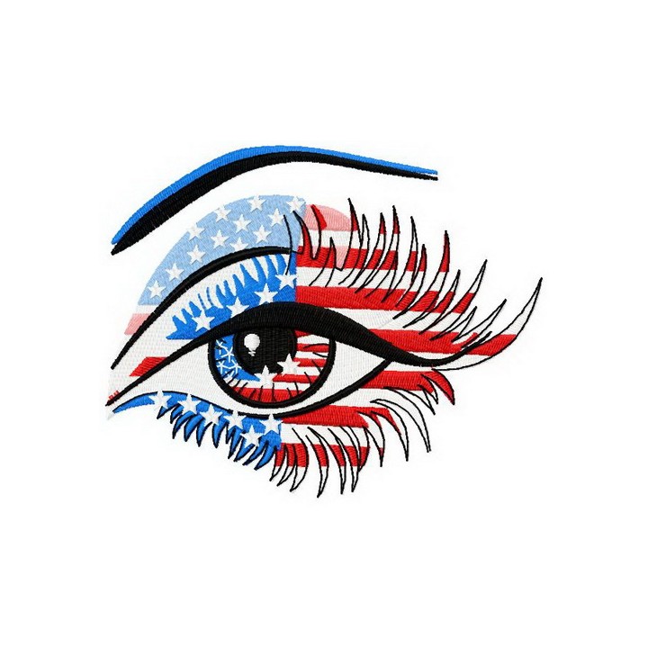 American eye embroidery design - Embroidery Design
