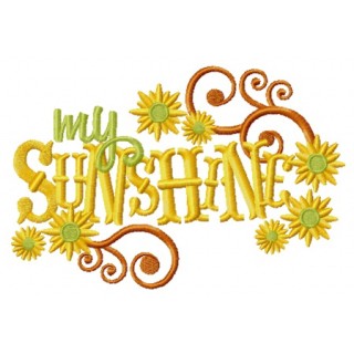 My sunshine embroidery design - Embroidery Design