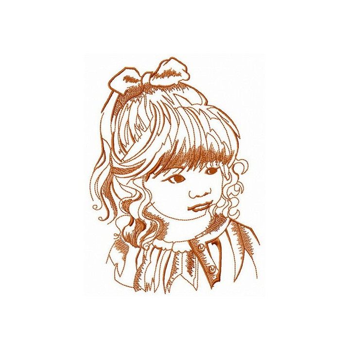 Naughty girl embroidery design - Embroidery Design