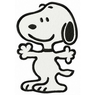 Snoopy let's hug embroidery design - Embroidery Design