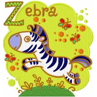 Zebra 5 embroidery design - Embroidery Design
