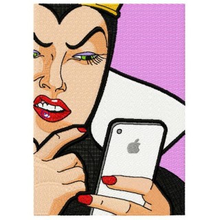 iPhone in fairytale embroidery design - Embroidery Design