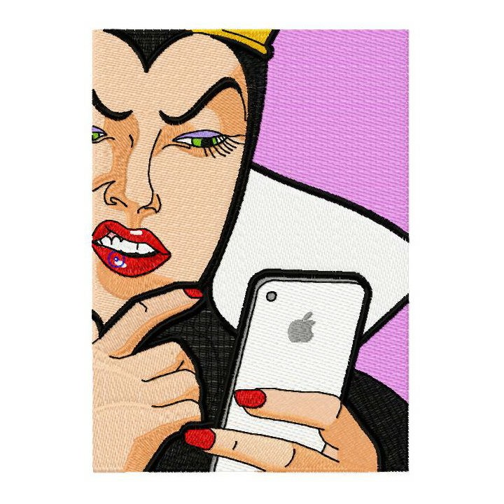 iPhone in fairytale embroidery design - Embroidery Design