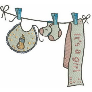 It's a girl 4 embroidery design - Embroidery Design