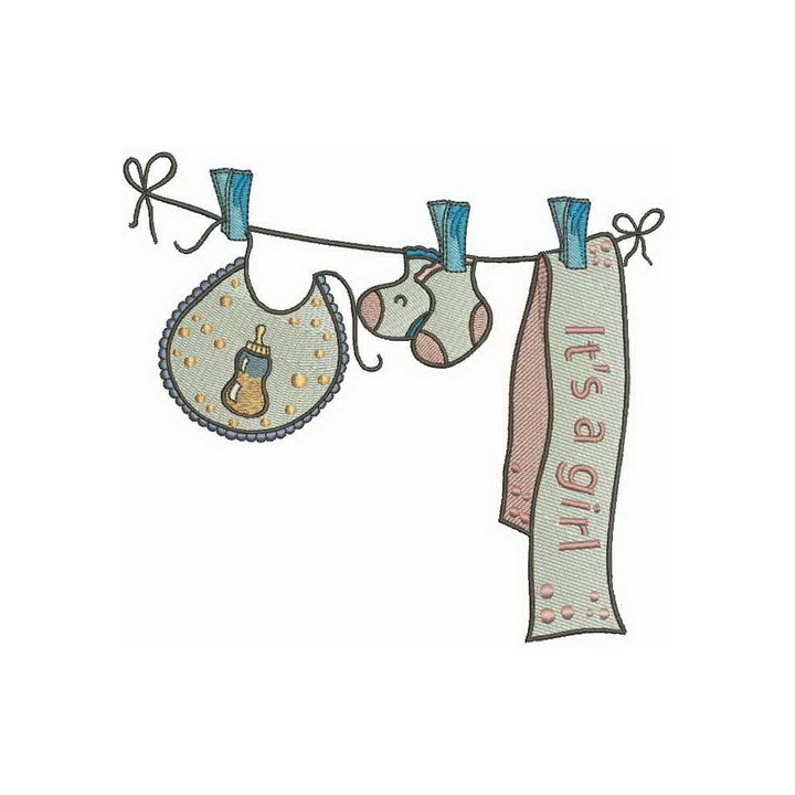 It's a girl 4 embroidery design - Embroidery Design