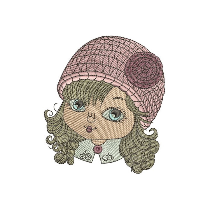 Young fashion-monger 3 embroidery design - Embroidery Design