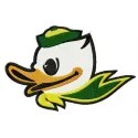 Oregon Ducks logo embroidery design