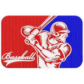 Baseball player 10 embroidery design - Embroidery Design