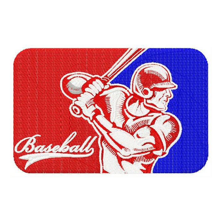 Baseball player 10 embroidery design - Embroidery Design