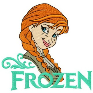 Anna Frozen 7 embroidery design - Embroidery Design
