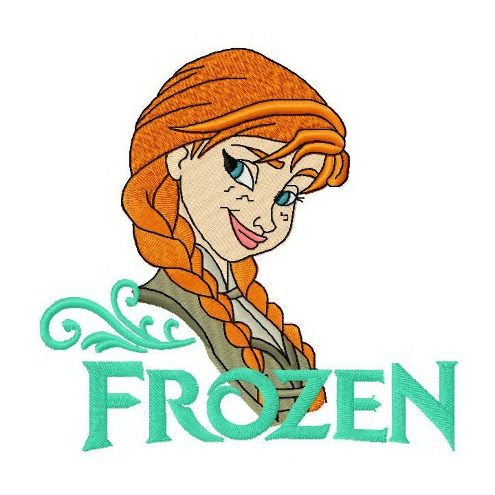 Anna Frozen 7 embroidery design - Embroidery Design