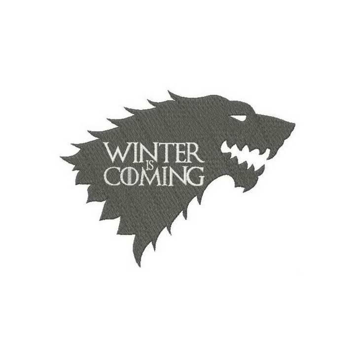 Stark Winter is Coming embroidery design - Embroidery Design