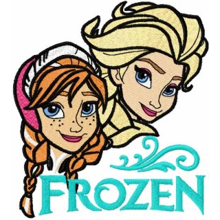 Frozen sisters 4 embroidery design - Embroidery Design