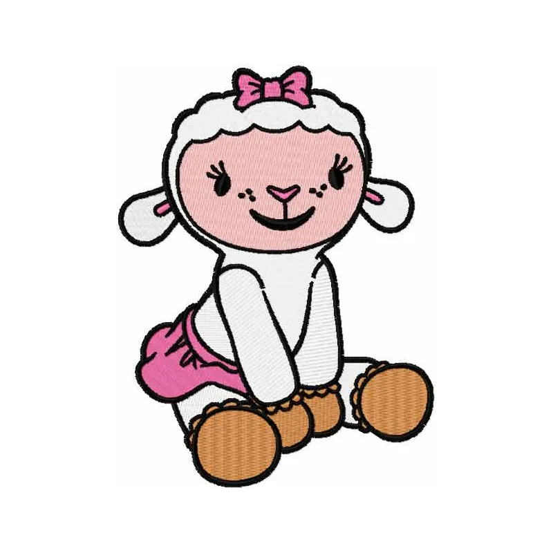 Lambie 5 embroidery design from Doc McStuffins, showcasing a delightful lamb motif for creative stitching projects.