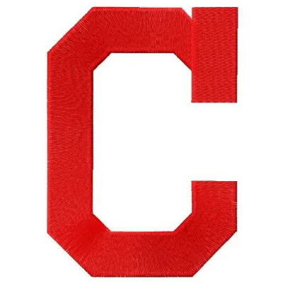 Cleveland Indians logo 3 embroidery design preview for stitching on apparel and accessories.