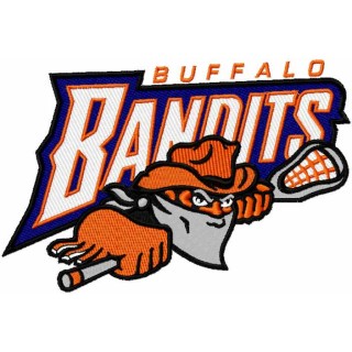 Buffalo Bandits logo embroidery design - Embroidery Design