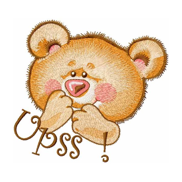 Teddy upss embroidery design - Embroidery Design