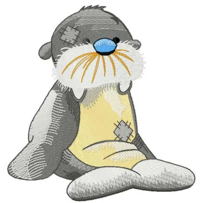 Preview of the Blubber embroidery design featuring adorable sea life motifs, perfect for stitching on various fabrics.