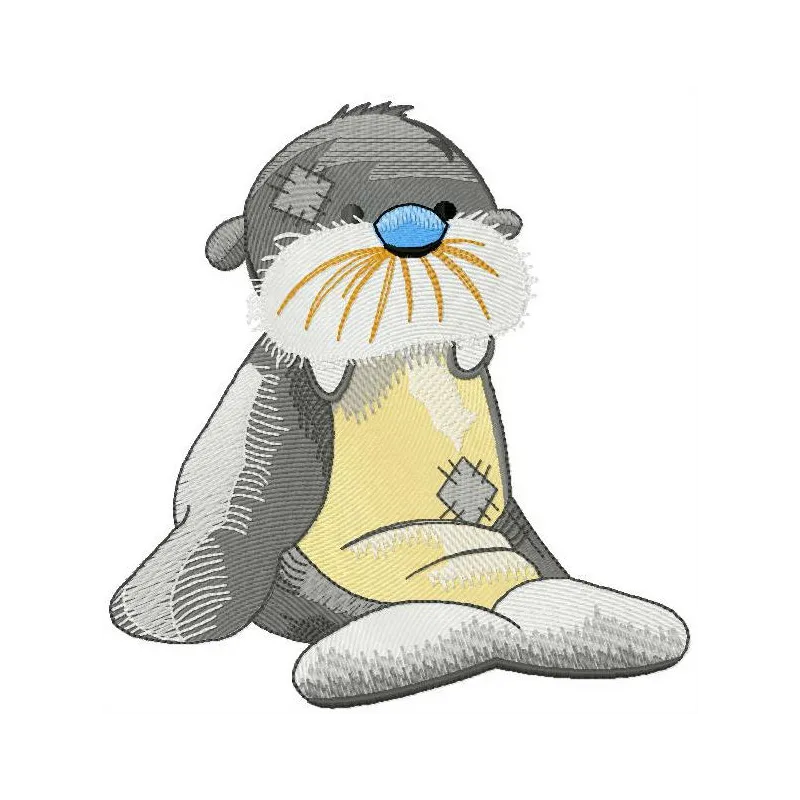 Preview of the Blubber embroidery design featuring adorable sea life motifs, perfect for stitching on various fabrics.