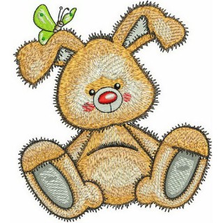 Cute bunny toy embroidery design - Embroidery Design