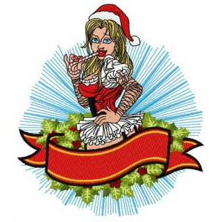 Unusual Christmas embroidery design - Embroidery Design